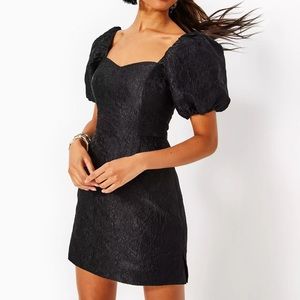 Lilly Pulitzer Black Puff Sleeve Jumpsuit